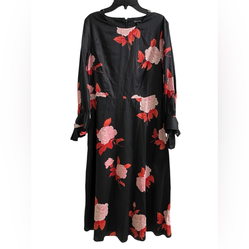 Who What Wear Black Floral Dress